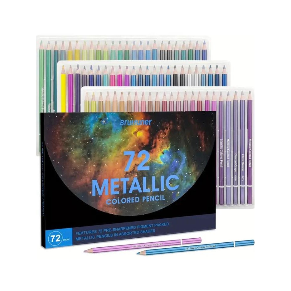 

Brutfuner Original Pensil Warna Metalik Isi 12 / 50 / 72 Colors Metallic Set