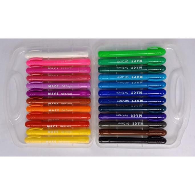 

Gel Crayon Silky Crayon Krayon Macs 24 Warna Dapat Dicuci Washable