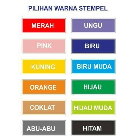 

New Tinta Stempel Warna Penambahan