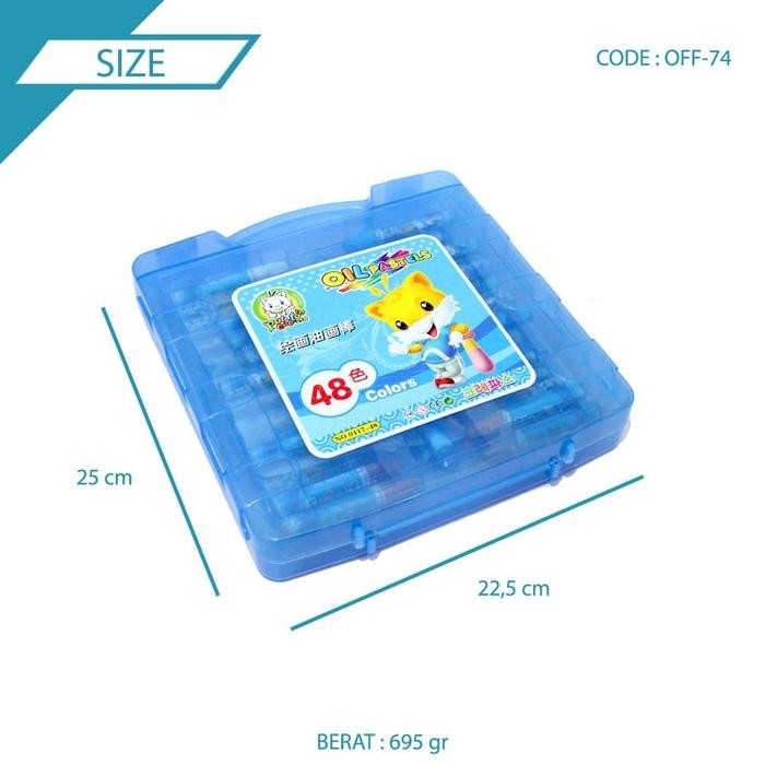 

Potato Cat Crayon 48 Warna Crayon Oil Pastel Set 48 Color - Off-74