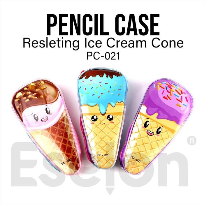 

New Kotak pensil Mika Ice Cream Cone 021 / Tempat pensil fancy