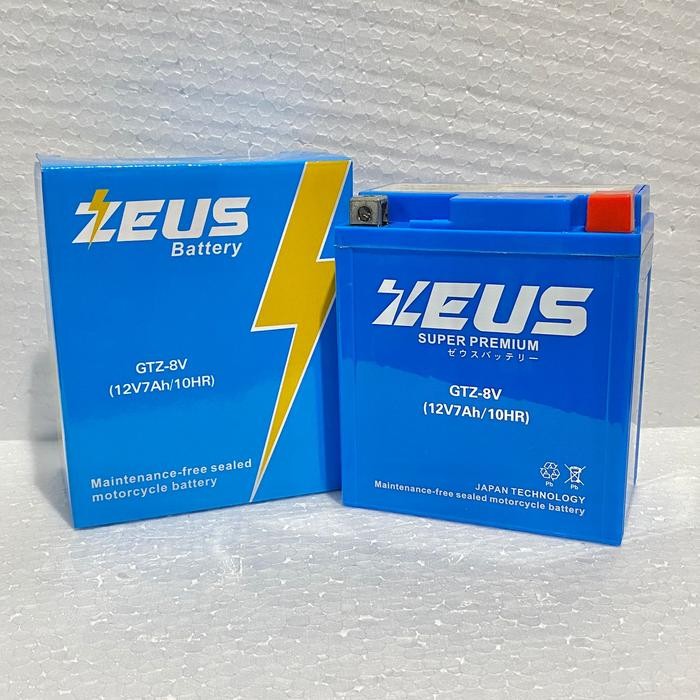 Aki Motor Yamaha Nmax Old Gtz8V/ Ztz-8V Aki Gel Aki Kering Zeus High