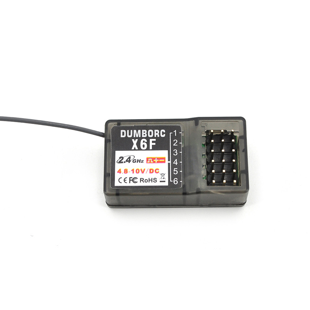 DumboRC X6 RC Transmitter 2.4G 6CH with X6FG / X6F/ X6DC / X6DCG Receiver for Rc Car Boat Tank RC