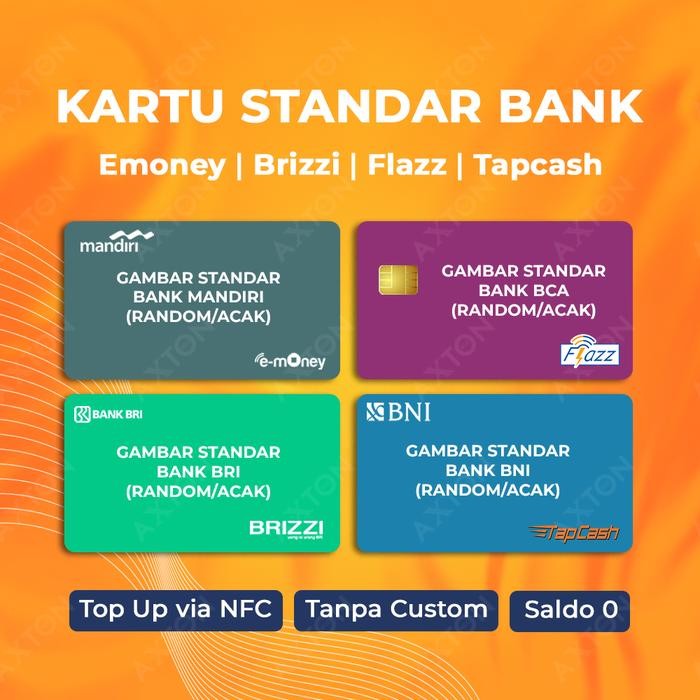 ID'' KARTU E MONEY E TOLL BRIZZI BRI FLAZZ BCA GEN 2 MANDIRI TAPCASH BNI