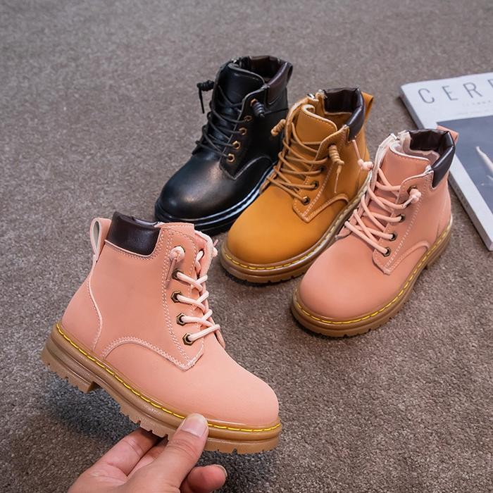 Sepatu sneakers boots anak perempuan sepatu boot import