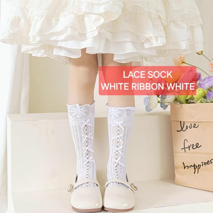 LACE SOCK KAOS KAKI FASHION ANAK CEWEK REMAJA KEKINIAN COSPLAY ANIME KOREA JEPANG