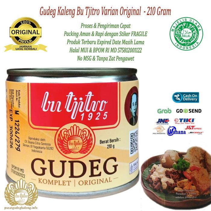 

Promo Gudeg Kaleng Bu Tjitro Varian Original Khas Jogja