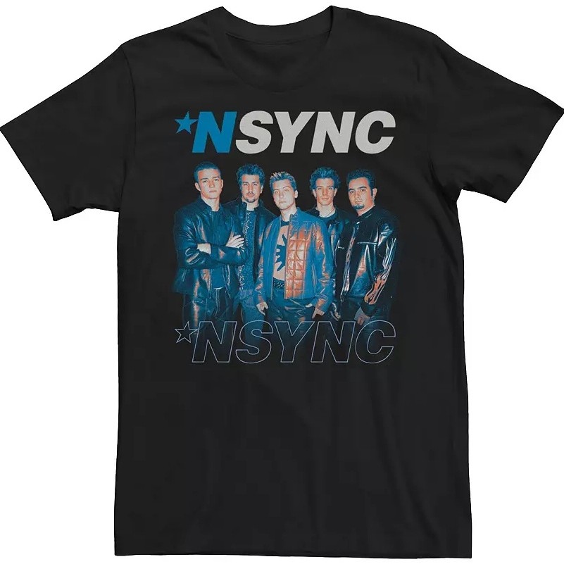 Poster Foto Gaya NSYNC Kaos Katun CrewNeck Unisex Pria Wanita