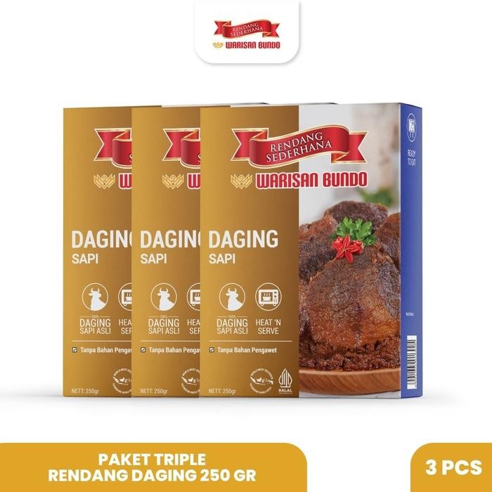 

Baru Paket Triple Rendang Sederhana Daging Sapi