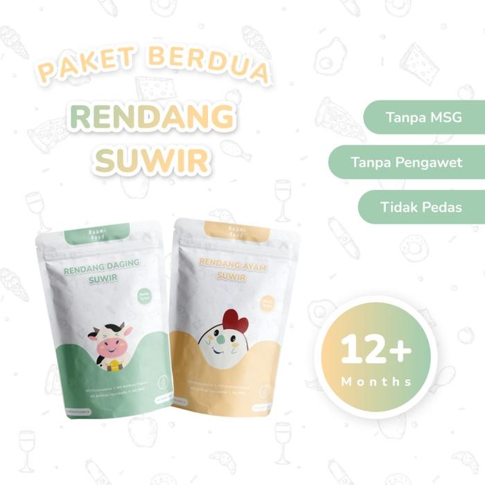 

Baru Raami Food - Rendang Daging Sapi / Ayam Suwir Tanpa Pedas & Non MSG