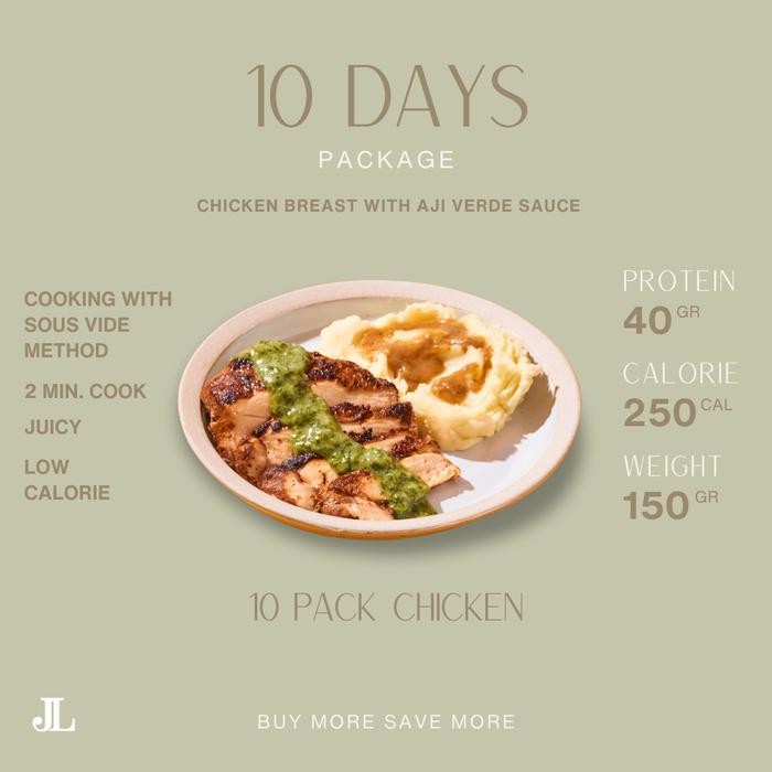 

Baru JL 10 Days Package Chicken Breast dengan Aji Verde Sauce