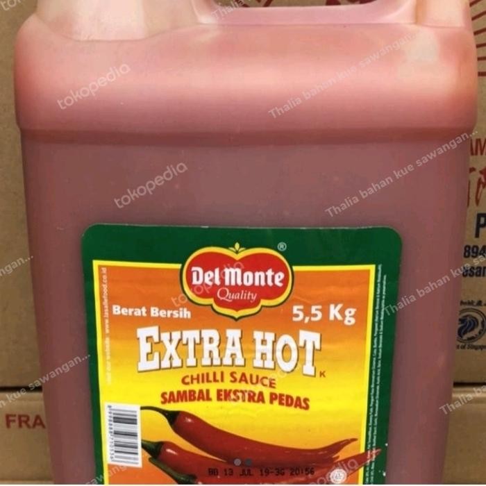 

DELMONTE SAUS CABE EXTRA PEDAS GALON 5.5KG KHUSUS INSTANT KURIR