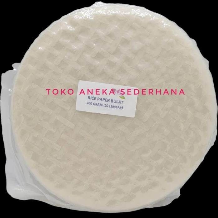 

Baru Rice Paper / Kulit Lumpia 22cm 200gr - Siap Masak