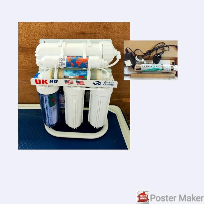 Mesin RO 500Gpd UK + UV (7step)