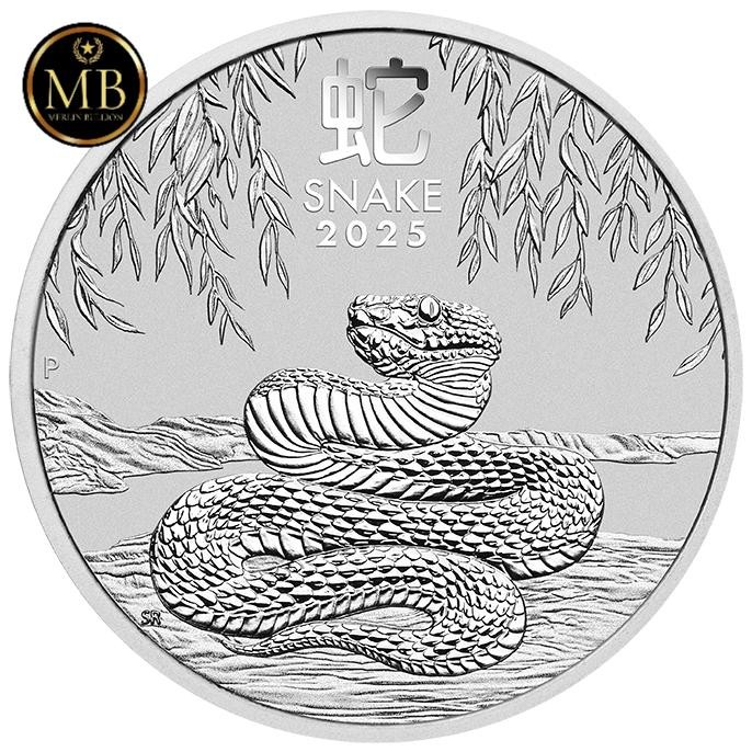 

KOIN SILVER ASLI 2025 1 OZ AUSTRALIAN LUNAR YEAR OF SNAKE SILVER BULLION COIN PURITY: .9999. GRATIS