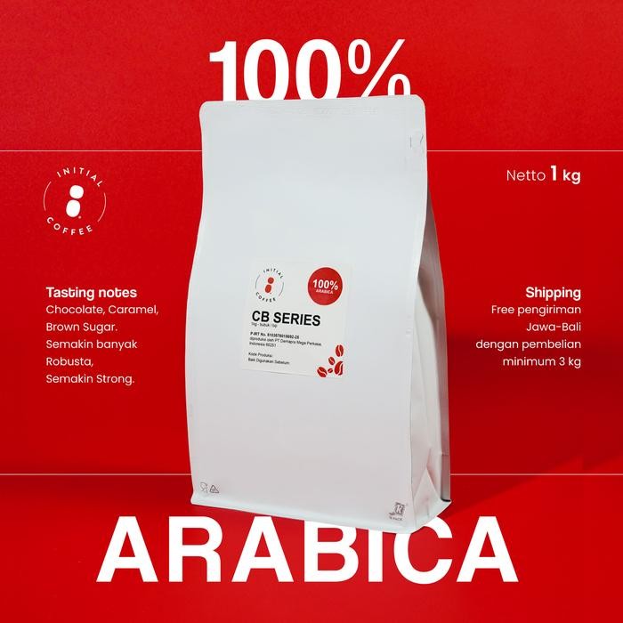 

Biji Kopi Full 100% Arabica CBF Commercial Blend Initial Coffee 1 kg