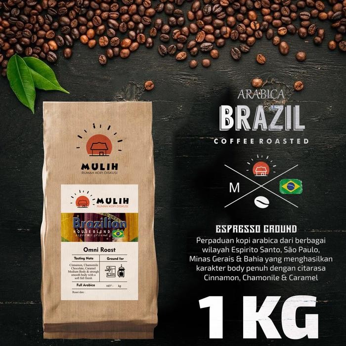 

Biji Kopi Arabika Brazil Arabica Coffee Based by Mukih Kopi 1 Kg