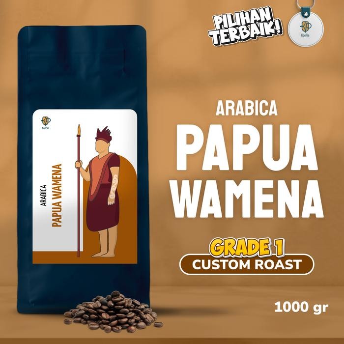 

Kopi Arabika Papua Wamena 1kg Premium Arabica Coffee Roasted Beans