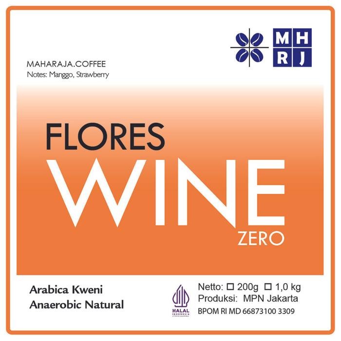 

Maharaja Kopi Flores Wine Zero Natural Arabica roasted coffee - Kopi Wine 1kg