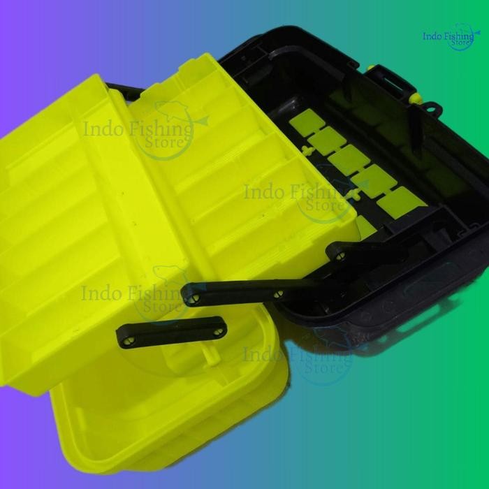 Tackle Box 6200 Aramis Kotak Alat Perkakas Mancing 3 Tingkat Tiga Susun Umpan Pancing Kacamata Joran