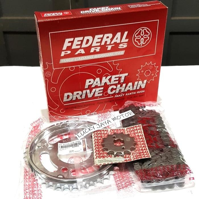 GEARSET GIRSET CHAINKIT GEAR GIR SET RANTAI PAKET HONDA VERZA K18 FEDERAL