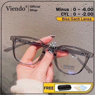 Viendo Kacamata Photocromic Minus Anti Radiasi Blueray Wanita Pria Cowok Terbaru Korea Gaya Frame ka
