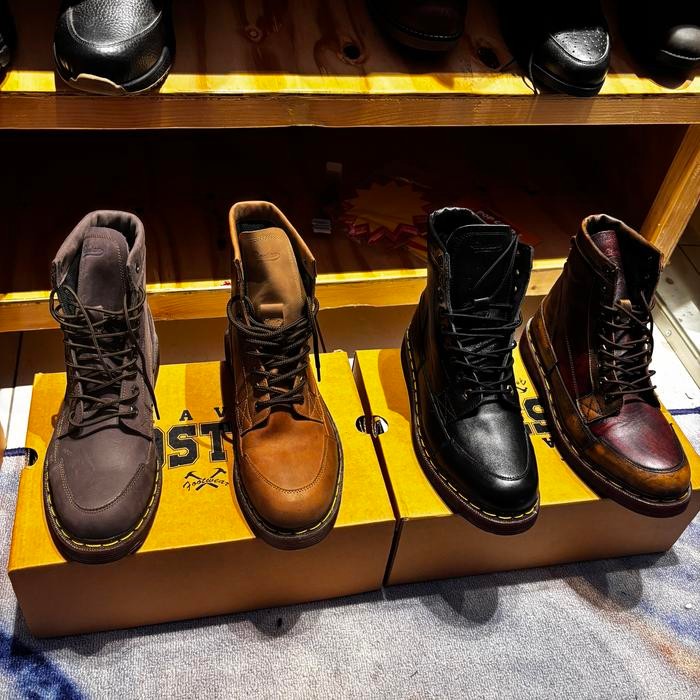 sepatu boot touring sepatu riding sepatu bikers sepatu boot kulit pria