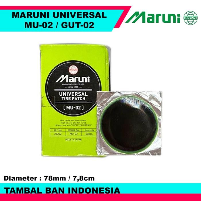 Karet Tiptop Maruni Universal MU-02 Box Isi 50pcs - Karet Koyok Tambal Ban Tip Top Bulat GUT-02