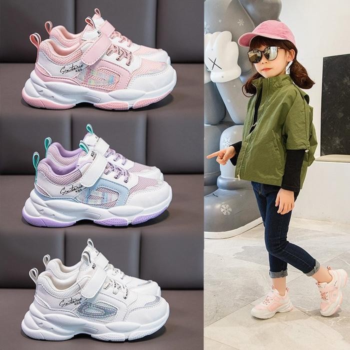 LVR LV0404 Sepatu Sneakers Anak Cewek Model