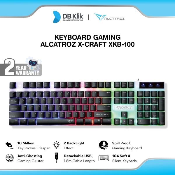 Loogitech - Keyboard Gaming Alcatroz X-Craft Xkb-100 - Keyboard Alcatroz Xkb 100