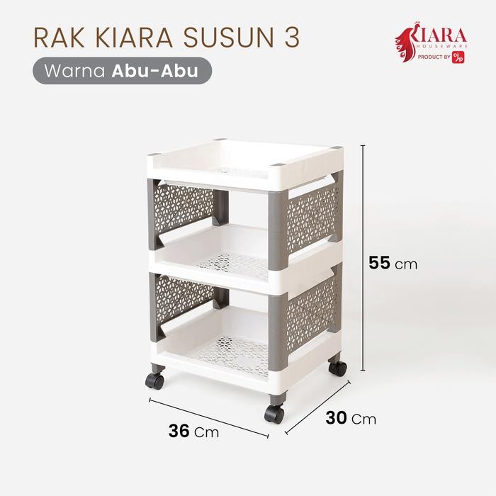Informa Houseware - Rak Plastik / Rak Serbaguna Susun 3 / Susun 4 / Susun 5 Dengan Roda Dapat