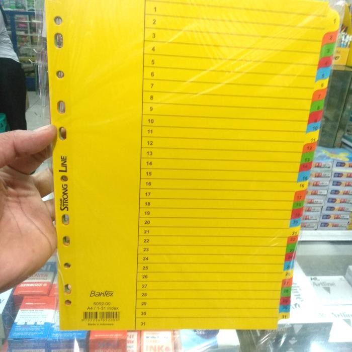

ID DIVIDER BANTEX A4 1 - 31 6052 / PEMBATAS KERTAS