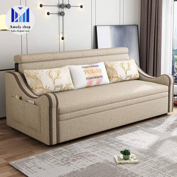 Jual Rugi Sofabed Minimalis Multifungsi Kursi Lipat Tempat Tidur Ruang Tamu/Tv