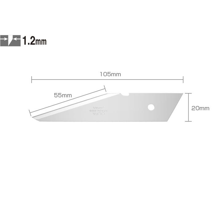 

ID REFILL CUTTER SPARE BLADE FOR CRAFT KNIFE CKB-2 OLFA