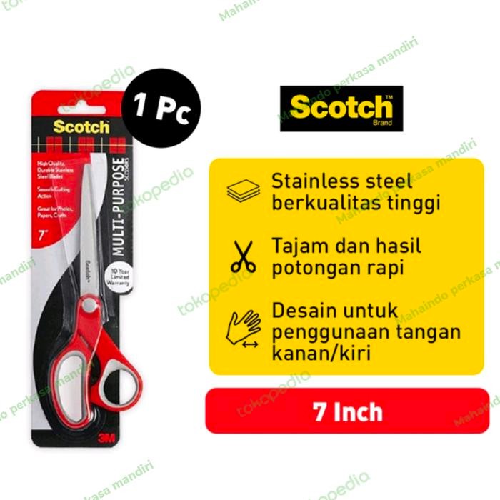 

ID 3M SCOTCH MULTIPURPOSE SCISSORS 1427 - GUNTING SERBA GUNA 7 INCH