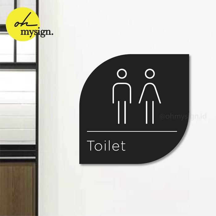 

ID SIGN AKRILIK SIGN BOARD ACRYLIC ROUNDED - TOILET