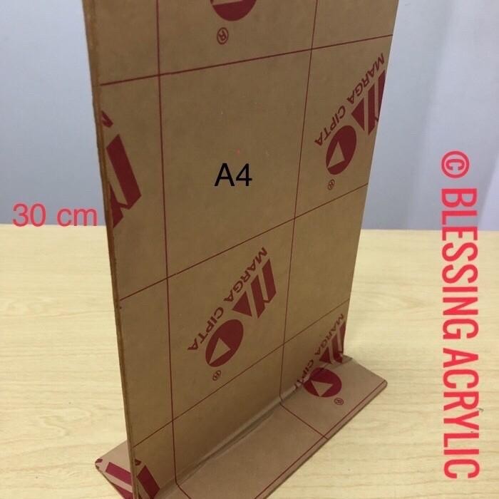 

ID AKRILIK TENT CARD A4/ AKRILIK TEMPAT BROSUR A4