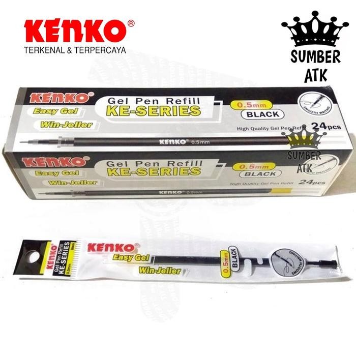 

ID REFILL PEN KENKO EASY GEL 1 BOX 24 PCS HITAM DAN BIRU , KE SERIES / ISI PULPEN / ISI ULANG PEN
