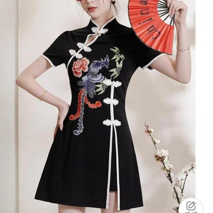 Sorenna Cheongsam Dress Baju Wanita Imlek CNY Fashion JNR