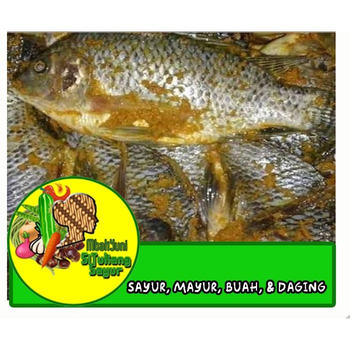 

ikan mujair ungkep bumbu kuning 1kg frozen food stok terbatas