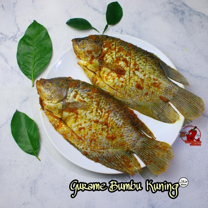 

gurame isi 2 bumbu kuning - ikan segar siap masak stok terbatas