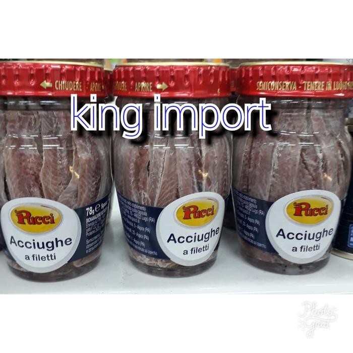 

pucci anchovies fillet in oil 78g - import italia stok terbatas
