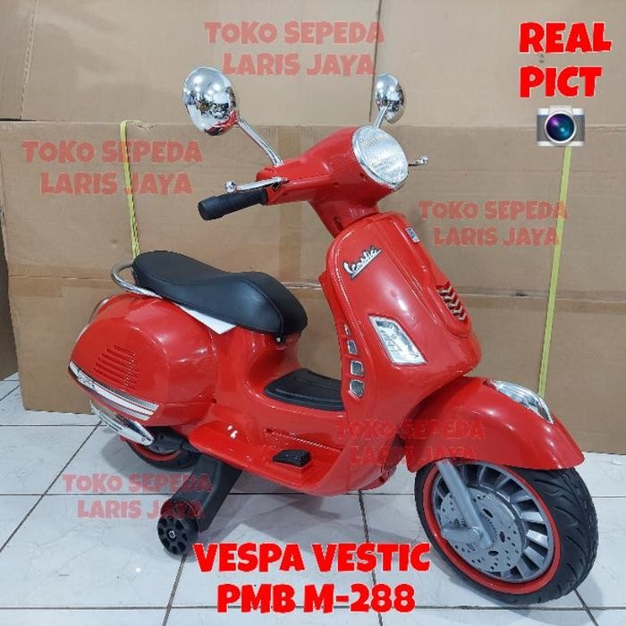Motoran aki anak vespa vestic pmb m288 motoran aki anak vespa pmb m288 Toys vestic pmb