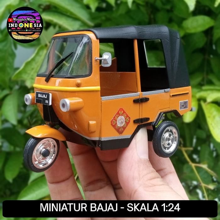 Diecast miniatur BAJAJ 1979 skala 1/24 Handmade