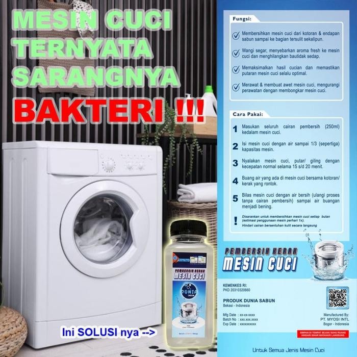 Cairan Pembersih Kerak Mesin cuci Washer Machine Cleaner Dunia sabun 250ml
