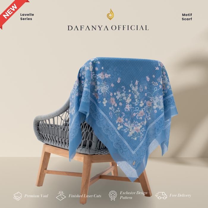 - Lavelle Series Jilbab Motif Mm Kerudung Segi Empat Hijab Scarf bahan Voal Laser Cut