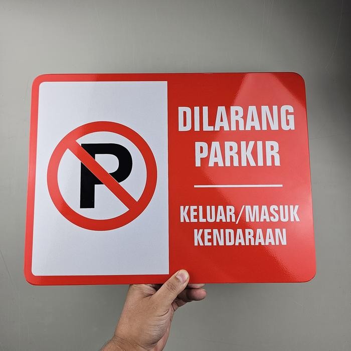 

Promo Rambu Dilarang Parkir 30X40Cm Plat Aluminium - Signage