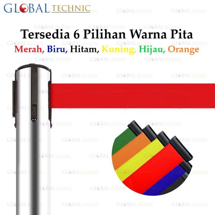 

Promo Standing Barrier Tiang Antrian Stainless - Queue Line Portable