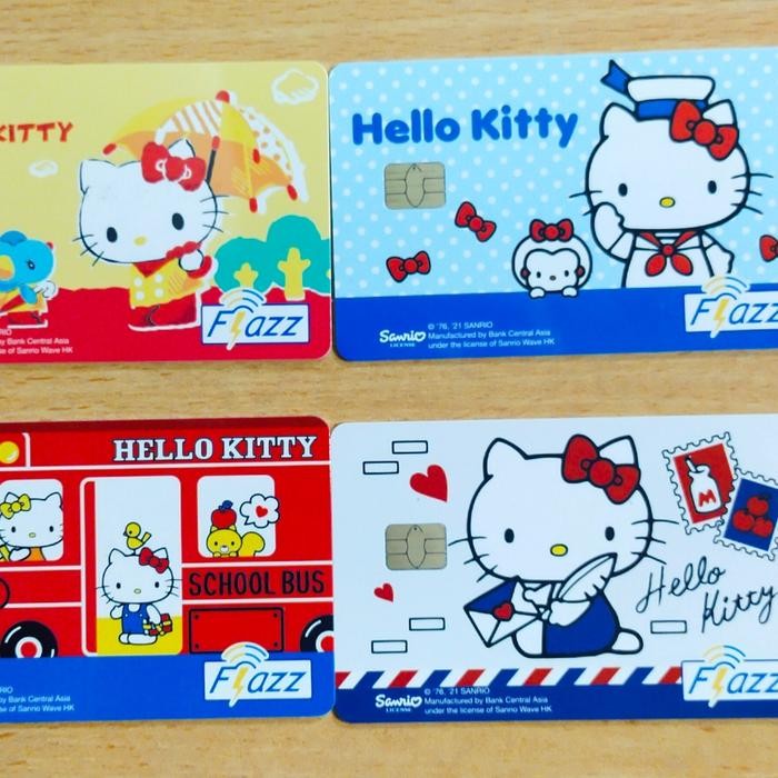 Terbaru Kartu Flazz BCA Hello Kitty Glossy New Original