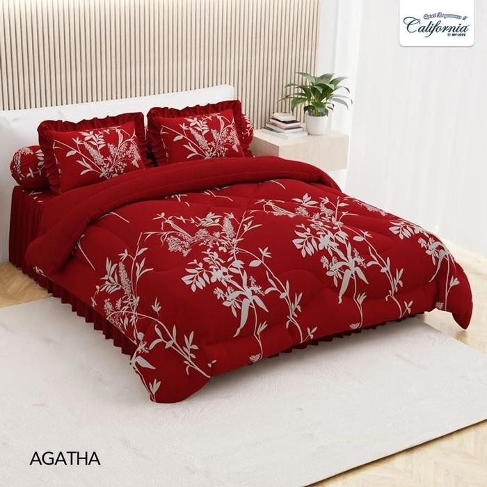 Bed Cover Set California 180X200 Sprei Rumbai / Bedcover California